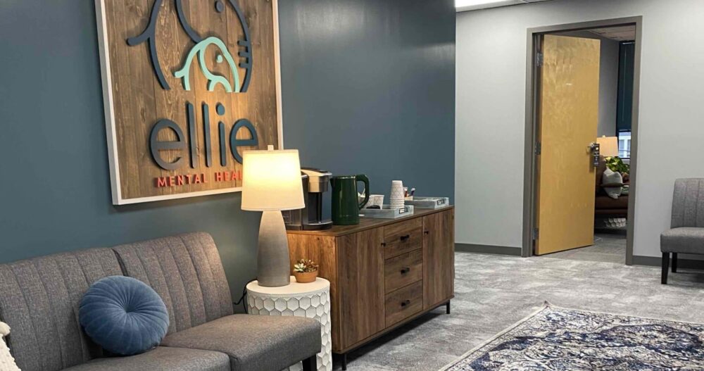 Ellie Mental Health Newton, MA Clinic Lobby