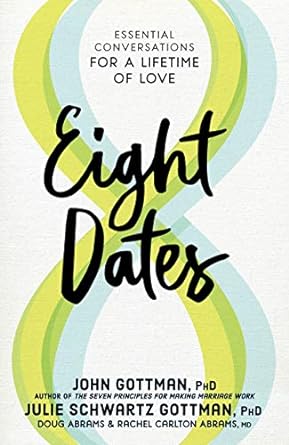 A book cover for Eight Dates by John Gottman Ph.D. and Julia Schwartz Gottman, Ph.D