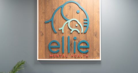 Ellie Mental Health Wexford, PA Wooden Sign