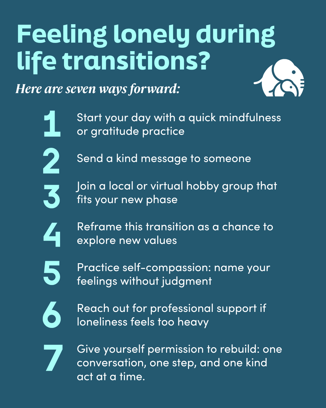 Loneliness During Life Transitions Infographic